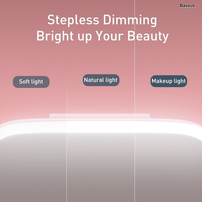  Gương trang điểm thông minh viền tích hợp đèn LED cảm ứng Baseus Delicate Queen Car Touch-up Mirror (Pin sạc 500mAh , Dùng ở nhà hoặc trên xe hơi) 