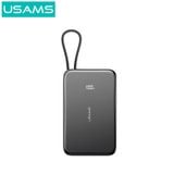  Pin Dự Phòng USAMS CD227 5000mAh 20W (Siêu Mỏng, Digital Display, Kèm Cáp Type-C, Từ tính) 