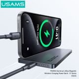  Pin Sạc Dự Phòng Không Dây Siêu Mỏng USAMS CD231 5000mAh 20W (15W Wireless Charging) 