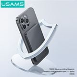  Pin Sạc Dự Phòng Không Dây Siêu Mỏng USAMS CD231 5000mAh 20W (15W Wireless Charging) 