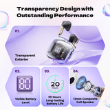  Tai Nghe Bluetooth TWS ROCK Air Bubble (Bluetooth v5.3, 4H, 310mAh, Visible Battery Level) 