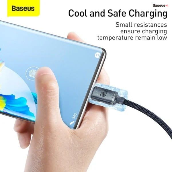  Cáp Sạc Siêu  Nhanh Baseus Crystal Shine Series Fast Charging USB to Type-C 100W (Supercharge 5A  Data Cable) 
