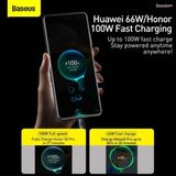  Cáp Sạc Siêu  Nhanh Baseus Crystal Shine Series Fast Charging USB to Type-C 100W (Supercharge 5A  Data Cable) 