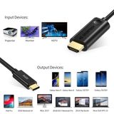  Cáp chuyển Type C sang HDMI Choetech CH0019 xuất Video 4K@60Hz cho Laptop/Macbook/iPad/Smartphone/Tablet (1.8m, PVC Cable) 