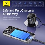  Tẩu Sạc Đa Năng Kèm Cáp Sạc Baseus Enjoyment Max 60W (With Built-in C+Lightning / C+C Retractable Cables 0.8m, 180° Rotation Design) 