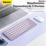  Bàn Phím Không Dây Baseus Creator Wireless Tri-Mode Keyboard cho Laptop/Macbook/iPad (2.4Ghz/Bluetooth, Kết nối 3 thiết bị, Thiết Kế Tiện Dụng Với Độ Bền Cao) 