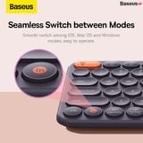  Bàn Phím Không Dây Baseus Creator Wireless Tri-Mode Keyboard cho Laptop/Macbook/iPad (2.4Ghz/Bluetooth, Kết nối 3 thiết bị, Thiết Kế Tiện Dụng Với Độ Bền Cao) 