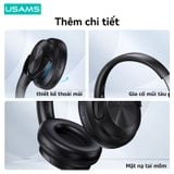  Tai Nghe Chụp Tai USAMS YH21 (Bluetooth v5.3, 500mAh, 70hrs, SNR ≥80dB, 3D Surround Sound) 