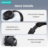  Tai Nghe Chụp Tai USAMS YG23 (Bluetooth v5.3, 300mAh, 40hrs, 3D Stereo Sound, HD calls, thumping bass, customized 3D stereo sound, immersive music listening) 