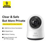  Camera Quan Sát Baseus Security P1 Pro Indoor Camera 3K (Zoom 8X, 2.4G/5G Wifi, Xoay Ngang 360°, Dọc 90°, Phát Hiện Trẻ Em Khóc) 