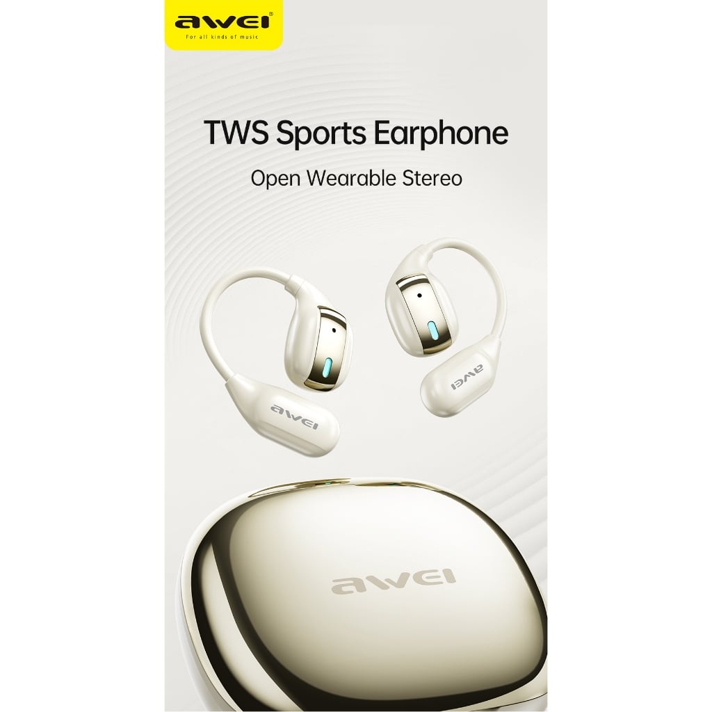  Tai Nghe Không Dây AWEI TZ12 (Bluetooth v5.4, 8H, TWS) 