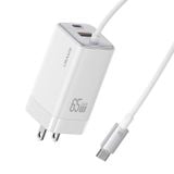  Củ Sạc Nhanh 2C+1A GaN USAMS CC273 65W (With Type-C Built-in cable) 