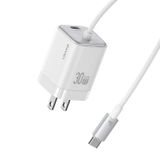  Củ Sạc Nhanh GaN USAMS CC271 30W (With Type-C Built-in cable) 