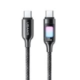  Cáp Sạc Nhanh C to C USAMS SJ750 100W (480Mbps, Colorful LED Light) 