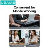  Pin Dự Phòng USAMS CD243 20000mAh 65W (Digital Display, 3-Port, With Built-in Type-C Cable, 3C Certification) 