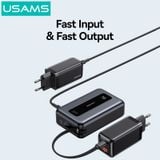  Pin Dự Phòng USAMS CD243 20000mAh 65W (Digital Display, 3-Port, With Built-in Type-C Cable, 3C Certification) 