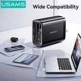  Củ Sạc Nhanh 2C+1A GaN USAMS CC300 65W (With Type-C Rectangle Built-in cable) 