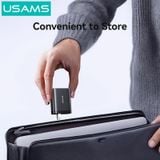  Củ Sạc Nhanh 2C+1A GaN USAMS CC300 65W (With Type-C Rectangle Built-in cable) 