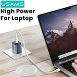 Củ Sạc Nhanh 2C GaN USAMS CC306 45W (Dual Type-C port, Multiple Protection) 