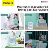  Quạt mini Pin sạc Baseus Cube Shaking Fan (Pin sạc 5400mAh, 18h sử dụng , Xoay 60 độ, Điều chỉnh nhiều cấp tốc độ, Cực êm ) 