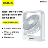  Quạt mini Pin sạc Baseus Cube Shaking Fan (Pin sạc 5400mAh, 18h sử dụng , Xoay 60 độ, Điều chỉnh nhiều cấp tốc độ, Cực êm ) 