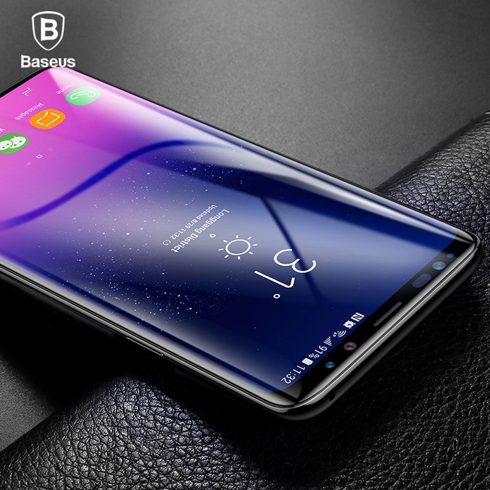  Kính cường lực 3D Baseus LV241 cho Samsung S9 / S9 Plus (0.3mm, kính chống trầy, All-Screen Arc -Surface) 