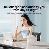  Quạt tuần hoàn tích điện để bàn RTAKO D06 Desktop Dual-Layer Circulating Fan (4000mAh, Xoay 360°, 5-Gear, 9H) 