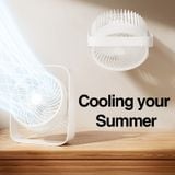  Quạt tuần hoàn tích điện để bàn RTAKO D06 Desktop Dual-Layer Circulating Fan (4000mAh, Xoay 360°, 5-Gear, 9H) 