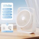  Quạt tuần hoàn tích điện để bàn RTAKO D06 Desktop Dual-Layer Circulating Fan (4000mAh, Xoay 360°, 5-Gear, 9H) 