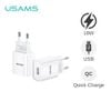  Combo Củ Sạc Nhanh USAMS CC083 18W (QC3.0, Kèm Cáp Micro USB/Lightning/Type-C) 