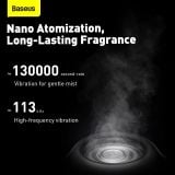  Bộ Lọc Không Khí Trên Xe Hơi Baseus Wisdom Car Smart Atomized Air Freshener Essential Oil Refill APP Control 