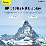  Cáp C to C xuất video 4K Baseus Flash Series Thunderbolt 4 Data 40Gbps PD 100W 8K 60Hz (40Gbps Data, 100W Quick charge  Video Support) 