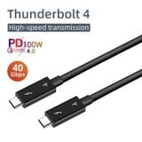  Cáp C to C Xuất Video Choetech A3010 Thunderbolt 4 Cable (0.8m, 40Gbps, 8K@30Hz/5K@60Hz/Dual 4K Video Support, Sạc PD 100W) 
