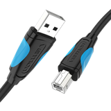  Cáp Máy In USB2.0 to USB-B VENTION VAS-A16 (480Mbps, with 2*Ferrite Core) 