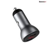  Tẩu sạc đa năng công suất cao Baseus Digital Display Dual SCP Quick Charger (45W, 2 Ports USB, LED Display, SPC/ QC4.0 Car Quick charger) 