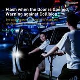  Bộ đèn cảnh báo mở cửa tự động dùng cho xe ô tô Baseus Door Open Warning Light（2pcs/pack, Wireless, Magnetic and Automatically ) 