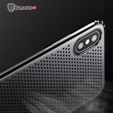  Ốp lưng chống nhiệt Baseus Small Hole Dots Case LV183 cho iPhone X (  Small Hole Case - Luxury Smooth High Quality Hard Plastic) 