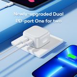  Củ Sạc Nhanh C+C ROCK T58 35W (Dual Type-C Port) 