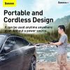  Máy phun tăng áp rửa xe ô tô sử dụng pin sạc Baseus Dual Power Portable Electric Car Wash Spray Nozzle (0.7MPa, 28.8W, IPX4, 30 phút sử dụng liên tục) 