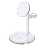  Đế sạc không dây Magsafe Qi2 Choetech T585-F Magleap Duo 3in1 Wireless Charger 15W (iPhone/Airpods/Apple Watch, Magnetic Wireless Quick Charger) 