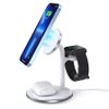  Đế sạc không dây Magsafe Qi Choetech T585-F Magleap Duo 3in1 Wireless Charger 15W (iPhone/Airpods/Apple Watch, Magnetic Wireless Quick Charger) 