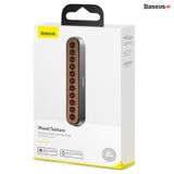  Bảng số điện thoại trên ô tô Baseus Wood Texture Temporary Parking Number Plate（Phiên bản 2 số, Gỗ óc chó 