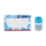  Combo Chuột + Bàn Phím Không Dây ROCK Doraemon Transpancy Set (2.4GHz + Bluetooth) 