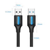  Cáp Nối Dài USB3.0 VENTION CONBF (1m, USB 3.0 A Male to A Male) 