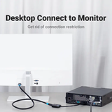  Đầu Chuyển VGA to HDMI 1080p VENTION ACN (1080p@60Hz, with 3.5mm, Power Supply Port) 
