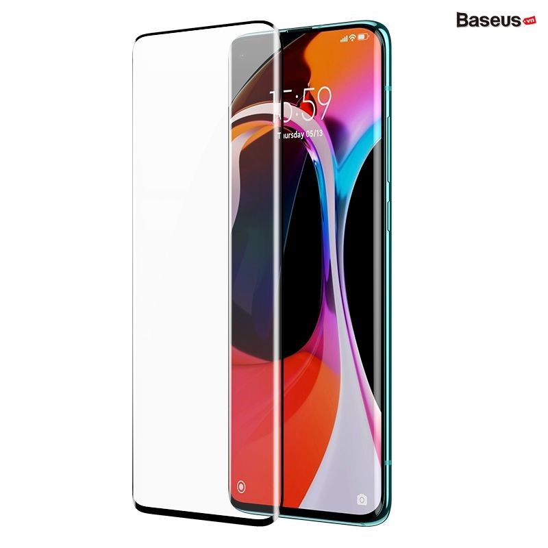  Baseus 0.25mm Full Screen Curved Surface Full Rubber Tempered Glass Film for Mi10/10 Pro/10S (1pcs/pack) 
