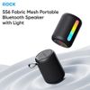  Loa Di Động ROCK S56 Fabric Mesh with Light (Bluetooth v5.3, 3H, 1200mAh, HSP, A2DP, AVRCP) 