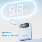  Pin Dự Phòng ROCK Y11 Mini Series with Cable 20000mAh 22.5W 