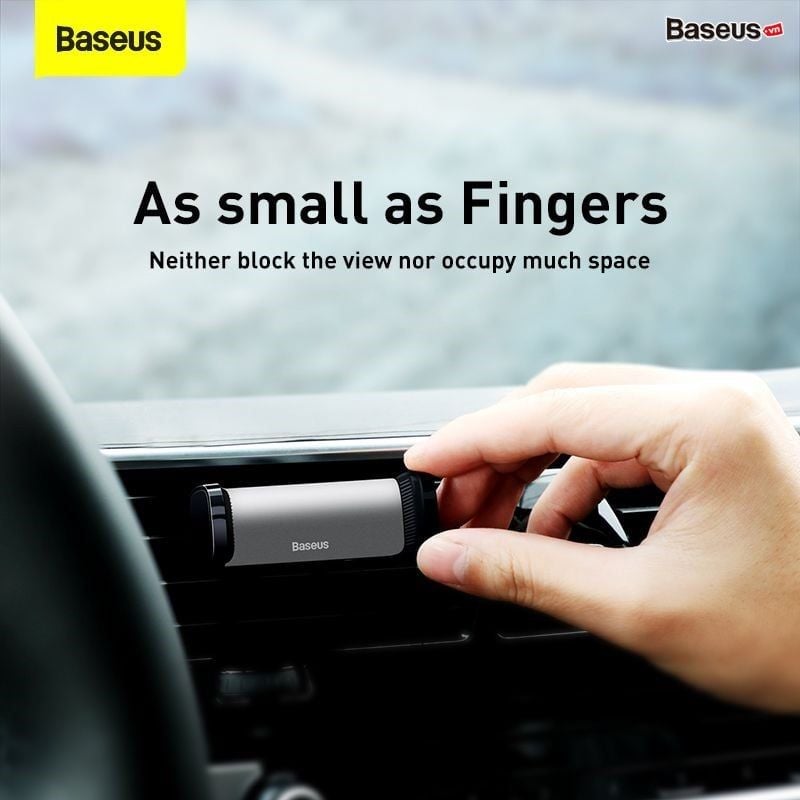  Bộ đế giữ điện thoại dùng cho xe hơi Baseus Steel Cannon Air Outlet Car Mount (nhỏ gọn , gắn khe gió) 