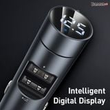  Tẩu sạc đa năng dùng cho xe ô tô Baseus Energy Column Car Wireless MP3 Charger (5V/3.1A, 2 Ports, Bluetooth 5.0, Touch, LED, AUX/FM Transmiter) 